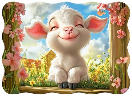 Puzzle 30 dílků Castorland – 30el Roztomilá Koza