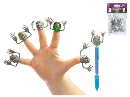 Hlava monster 2,5cm 6druhů 6ks v sáčku