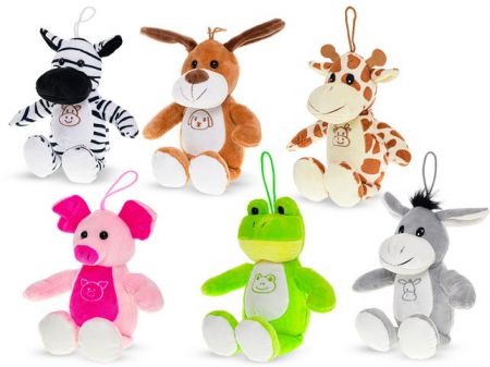 Zvířátko plyšové 15cm sedící 6druhů 0m+