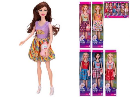 Panenka 29cm s lahví 6druhů v krabičce