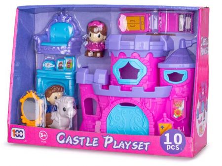 Princeznin hrad 21x18cm s doplňky v krabičce