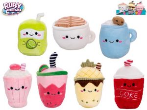 Fluffy Menu nápoj plyšový 9-13cm 7druhů 0m+