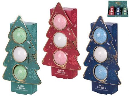 Vánoční dárková sada - vodní bomby do koupele 3x 20g 3barvy v krabičce
