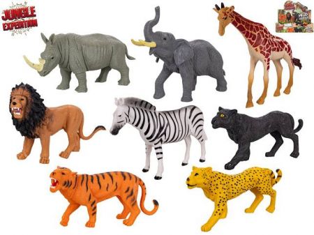 Jungle Expedition zvířátka safari 14-16cm 8druhů
