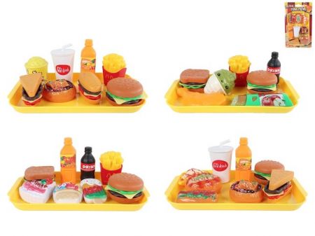 Fast food set 8-9ks 4druhy na kartě
