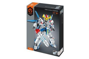 Stavebnice iM.MASTER bojový robot plast 641 dílků v krabici 27x35x7cm