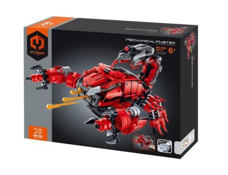 Stavebnice iM.MASTER škorpion na ruku/zbraň plast 664 dílků v krabici 35x27x7cm