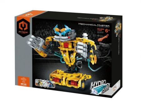 Stavebnice iM.MASTER hydraulický bojový robot plast 717 dílků v krabici 35x27x7cm