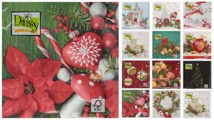 Ubrousky 33x33cm Daisy, mix motivů