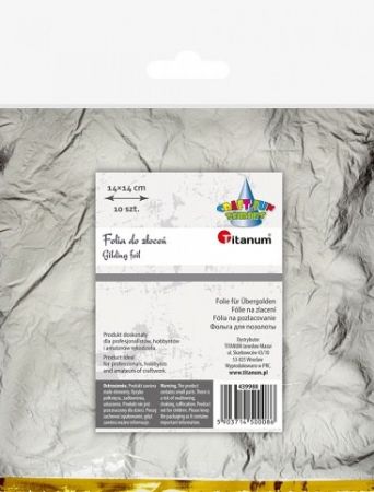 Folie ozdobná stříbrná 140x140cm 10ks