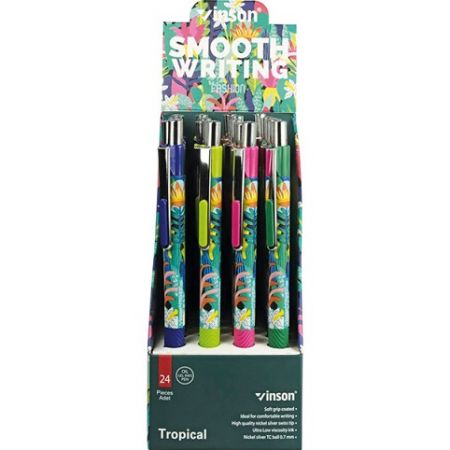 Propiska 0,7mm modrá TROPICAL mix