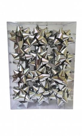 Rozeta metalická stříbrná 9cm