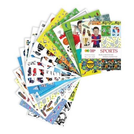 BLOK kreativních papírů  A4/16K 30 motivů 80g