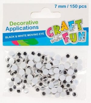 samolepící oči 7mm(150ks)