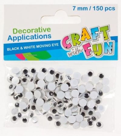 samolepící oči 7mm(150ks)