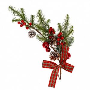 Závěsná vánoční dekorace s mašlí