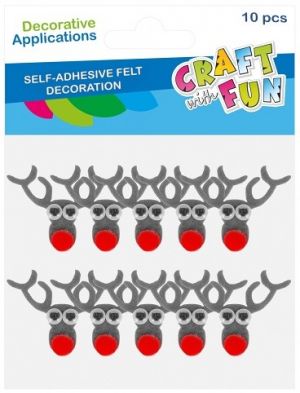 Ozdoba Vánoční sob filc