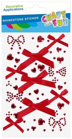 Samolepící kamínky mašle