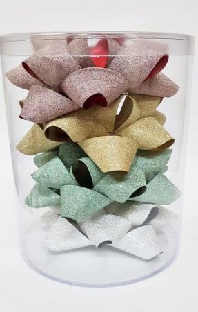 Rozeta brokátová 14cm 4ks