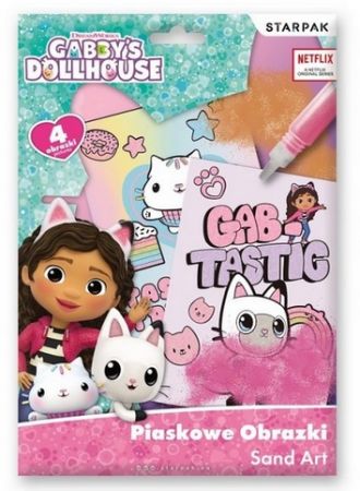 Kreativní sada STARPAKMalování pískem Gabbyś house