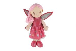 Panenka hadrová víla Pivoňka 40 cm na kartě v sáčku