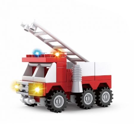 Kompatibilní stavebnice BLOXO hasiči auto 53 ks