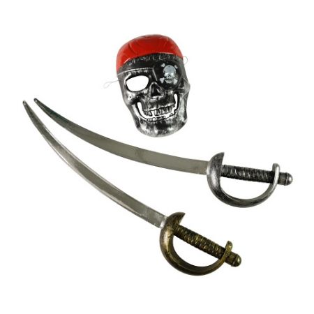 Pirátská sada s meči a maskou