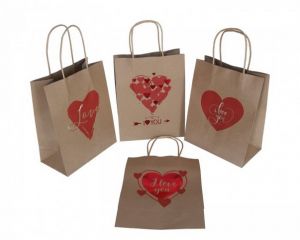 Dárková taška kraft 23cm/18cm/9cm 