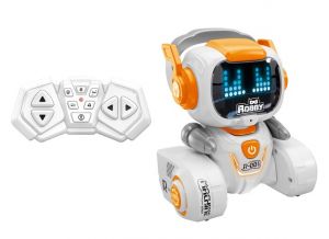 Robot Robby RC na dálkové ovládání 13x9x15 cm