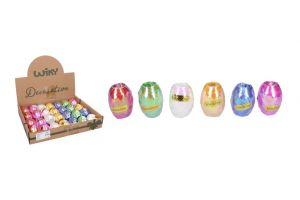 Stuha vázací vajíčko pastelové lesk 5mm x 10m