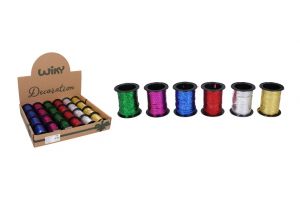 Stuha ozdobná s hvězdičkama 5mm x 10m