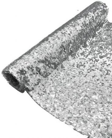 Organza 40cm 3 yards stříbrná 