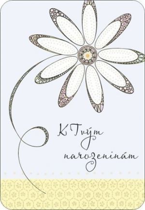 ALBI Přání AR - Květ s ražbou