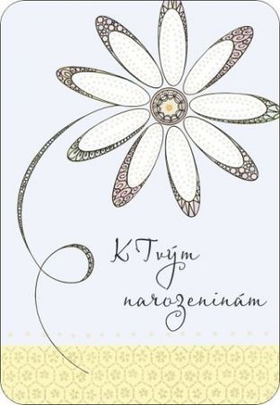 ALBI Přání AR - Květ s ražbou