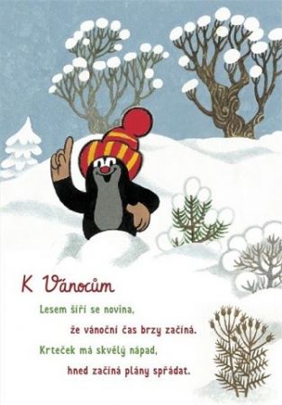 ALBI Přání M - Krtek o Vánocích