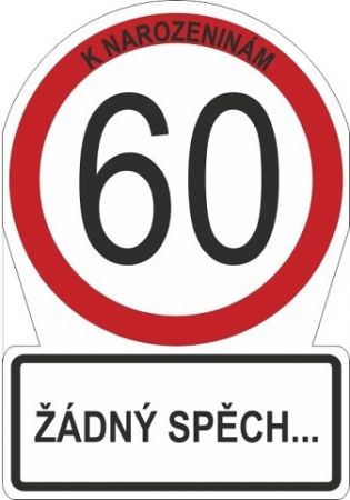 ALBI Přání M - Dopravní značka 60
