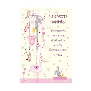 ALBI Přání N - Kolotoč nad postýlku - holka