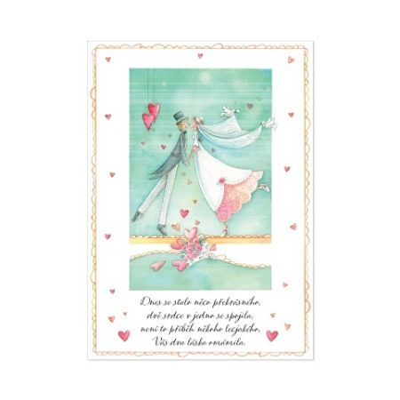 ALBI Hrací přání - Svatební polibek