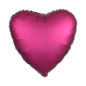 ALBI Balónek fóliový Srdce vínové matné