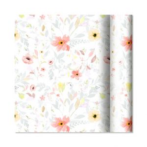 ALBI Dárkový papír - role 2 m × 70 cm - Pastelové květy