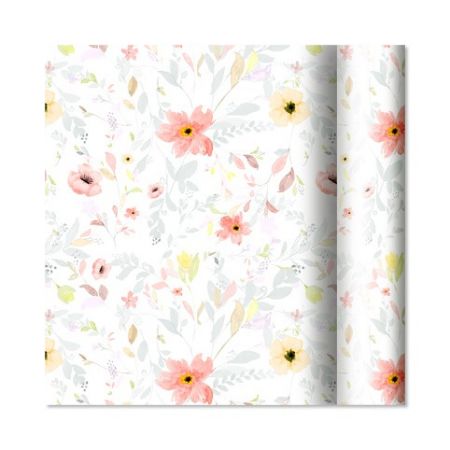 ALBI Dárkový papír - role 2 m × 70 cm - Pastelové květy