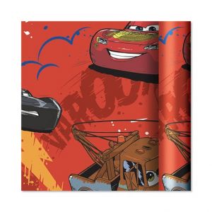 ALBI Dárkový papír - role 2 m × 70 cm - Disney Auta na červené