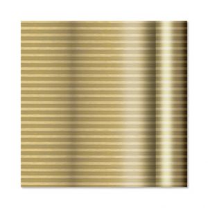 ALBI Dárkový papír Folie - role 2 m × 70 cm - Zlatý pruhovaný