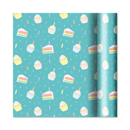 ALBI Dárkový papír - role 2 m × 70 cm - Dortíky a cupcakes