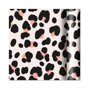 ALBI Dárkový papír - role 2 m × 70 cm - Leopardí vzor na růžové