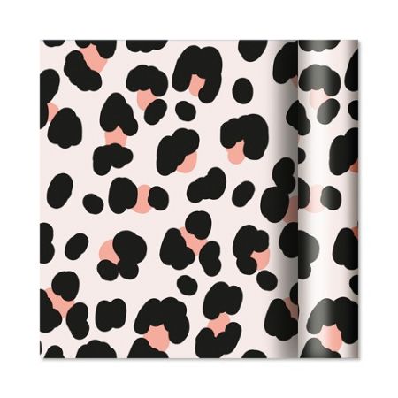 ALBI Dárkový papír - role 2 m × 70 cm - Leopardí vzor na růžové