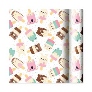 ALBI Dárkový papír - role 2 m × 70 cm - Zvířátkové nanuky