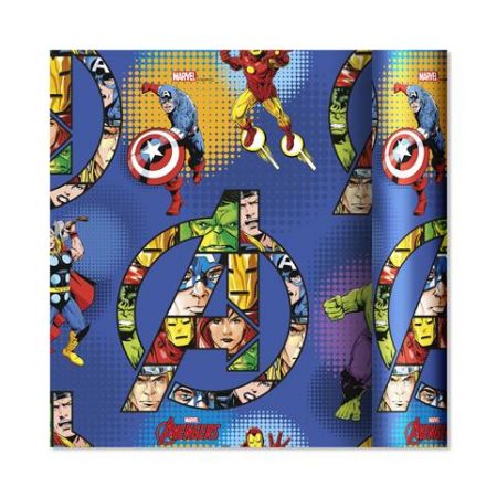 ALBI Dárkový papír - role 2 m × 70 cm - Marvel na modré