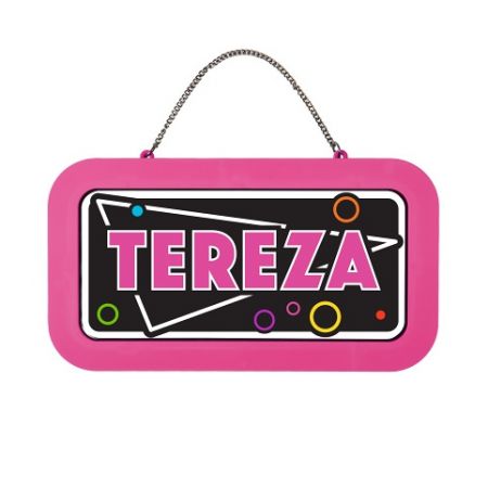 ALBI Neonová cedulka se jménem - Tereza