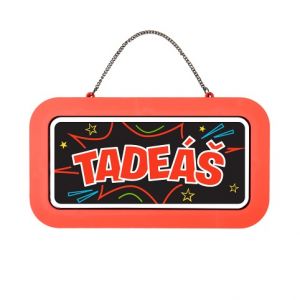 ALBI Neonová cedulka se jménem - Tadeáš